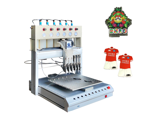 6 color drop molding machine